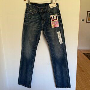 Uniqlo UJ Slim Fit Straight S001 Jeans Men 30x30 Japanese Denim NWT